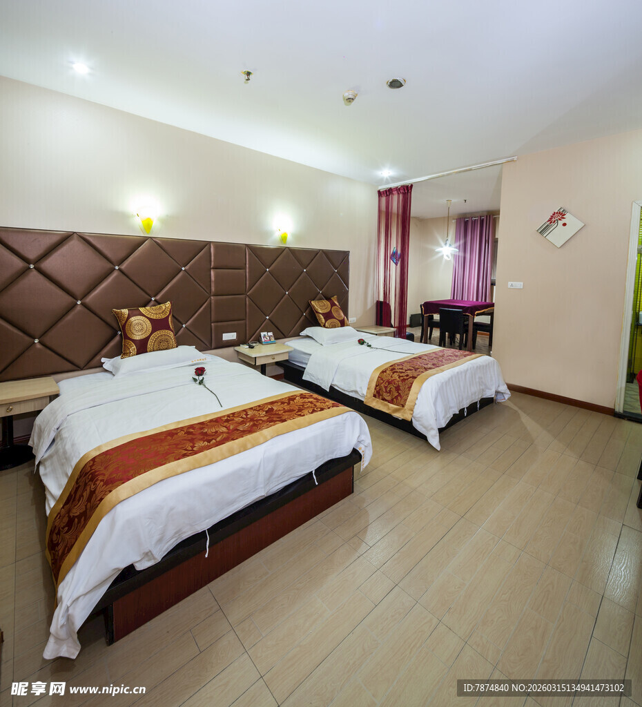 温馨双人客房展示