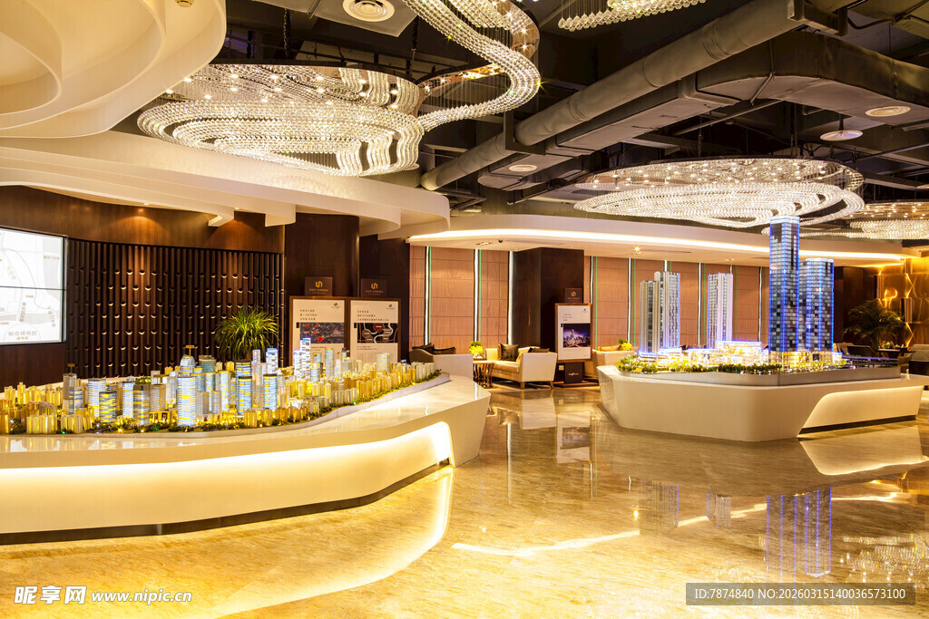 豪华室内吧台场景展示