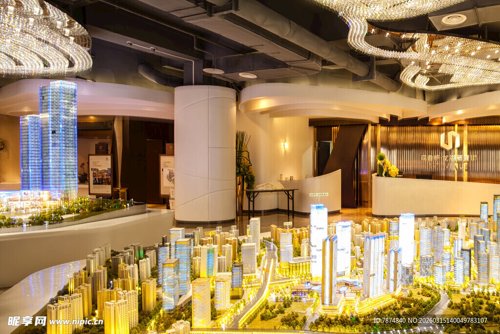 精致楼盘模型展示空间