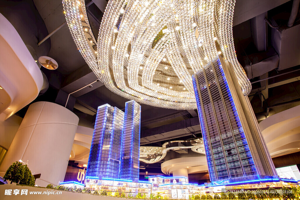 璀璨摩天大楼建筑模型展示