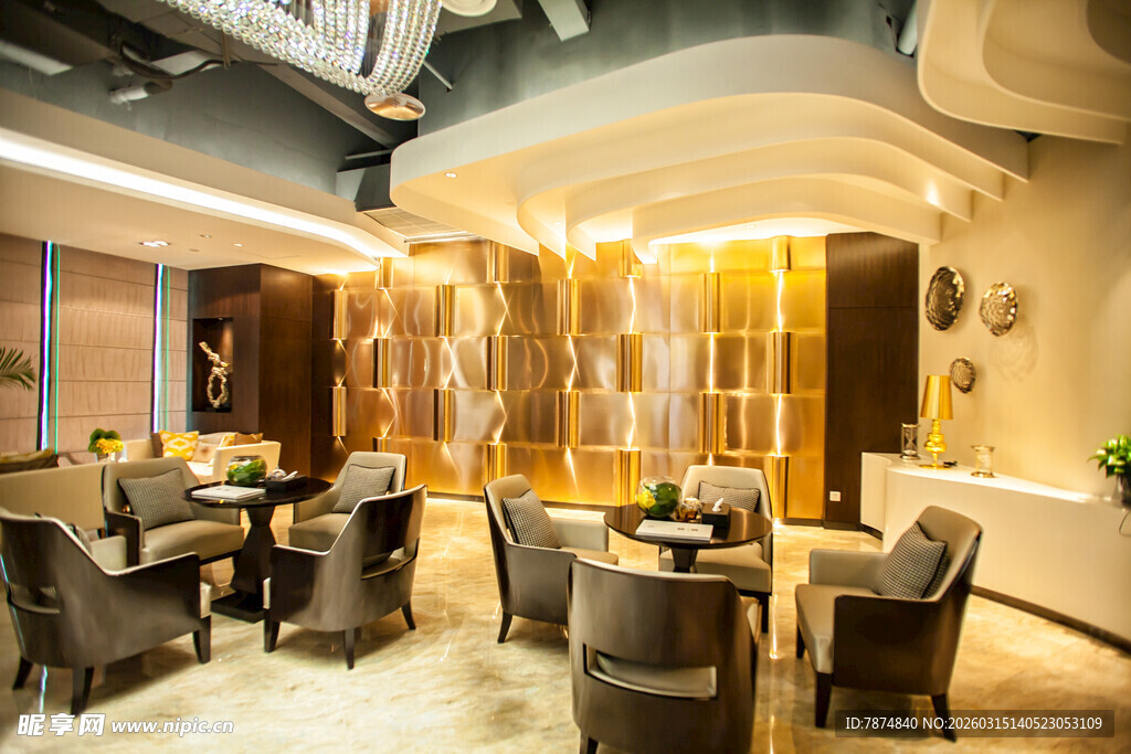 豪华餐厅优雅用餐环境