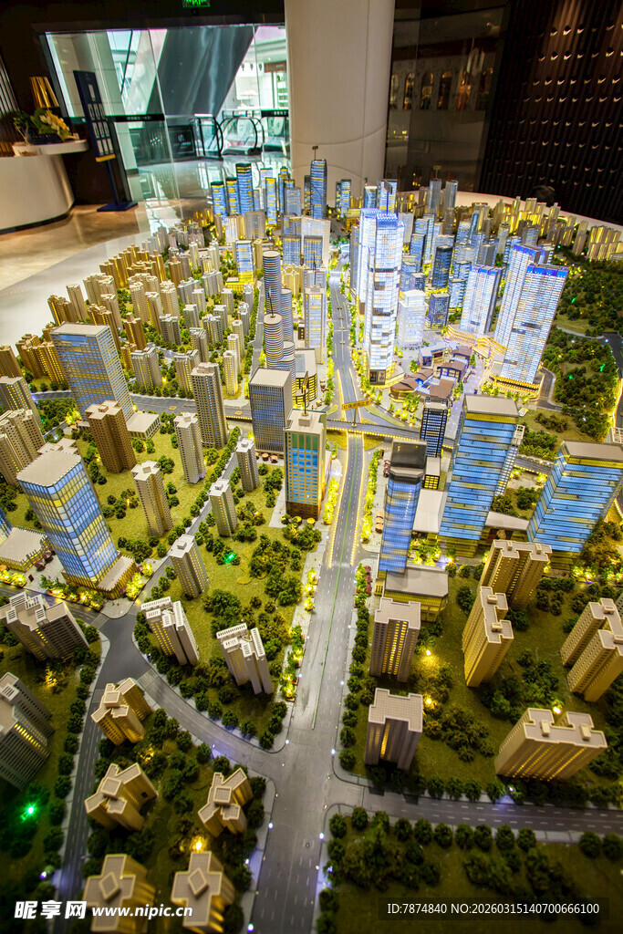 城市建筑模型展示