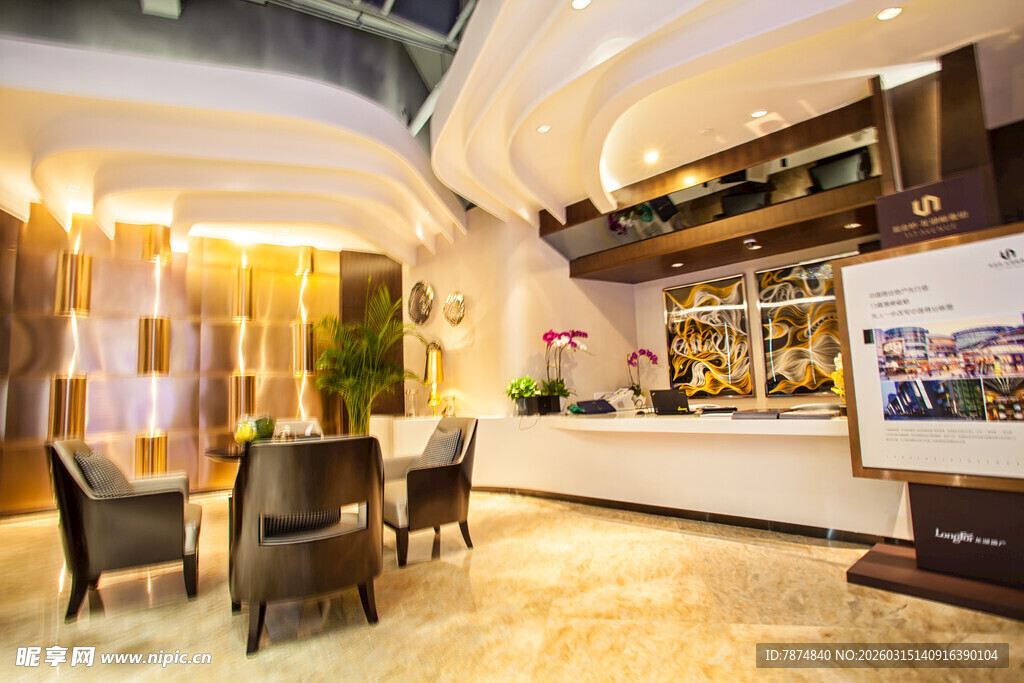 豪华餐厅优雅用餐环境