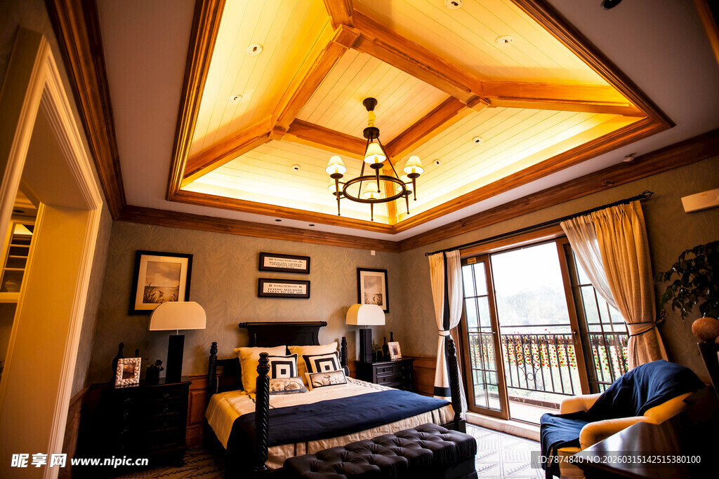 温馨典雅卧室室内场景