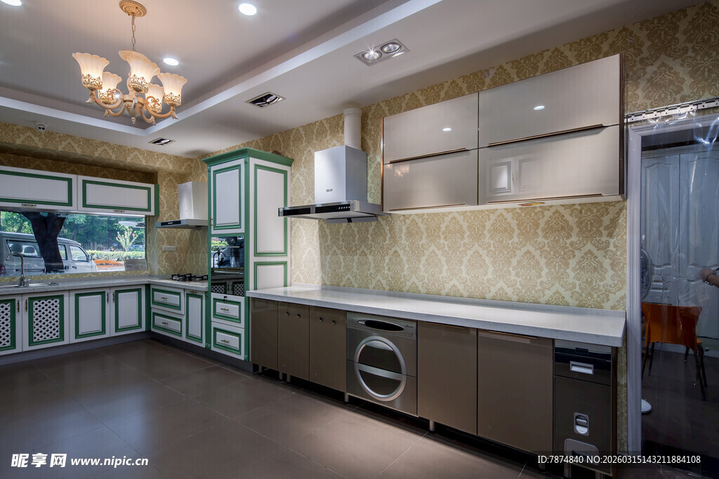 现代时尚开放式厨房空间