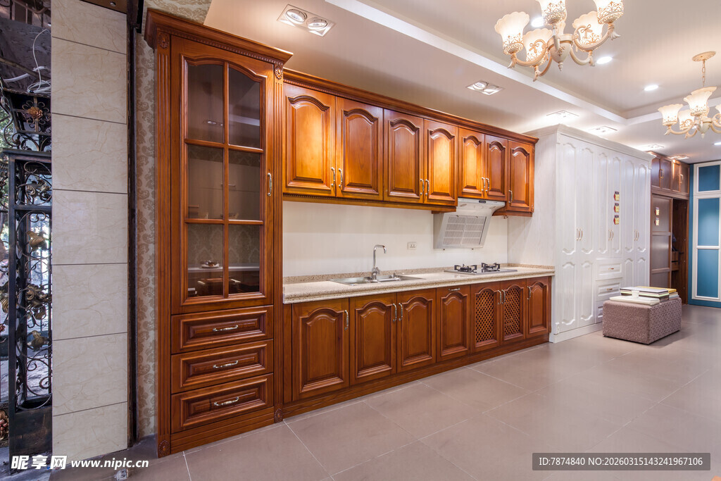 实木厨房橱柜优雅空间