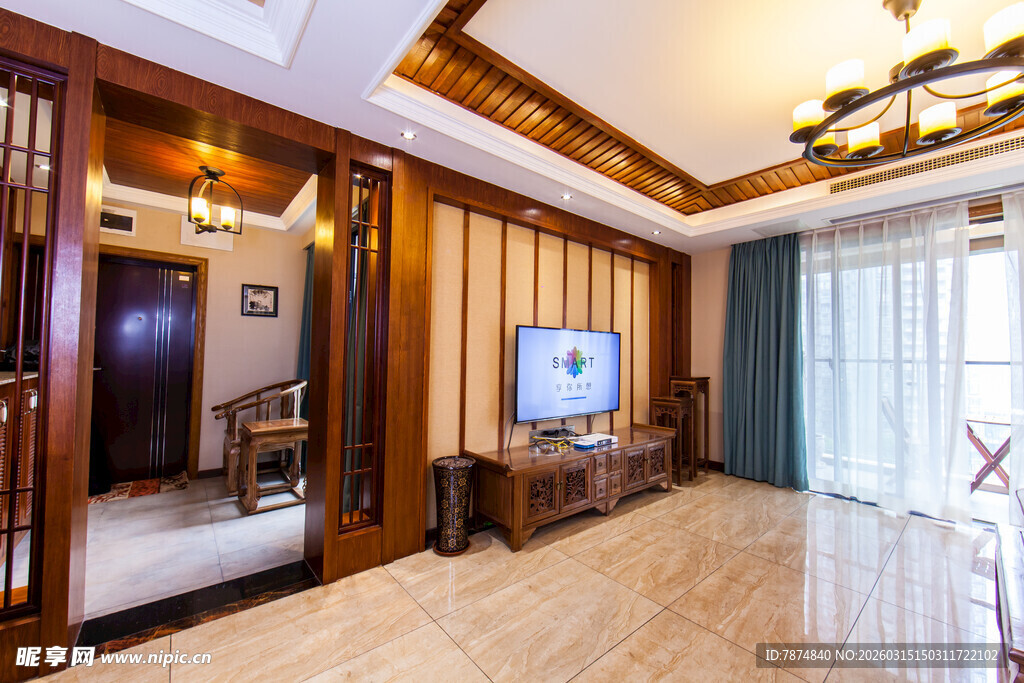 中式风格客厅室内装修图