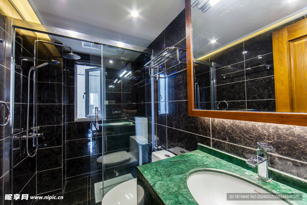 现代奢华风格的卫浴空间