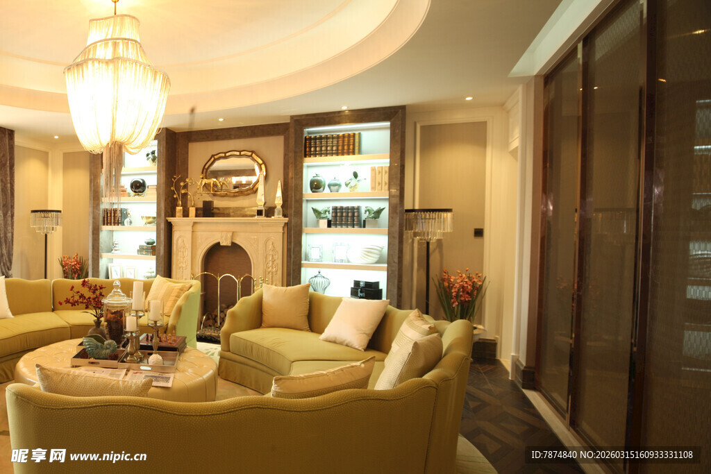 豪华客厅温馨家居场景