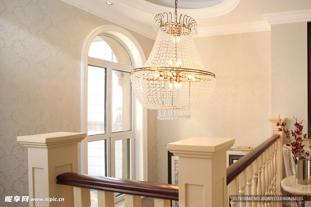 优雅欧式风室内楼梯设计