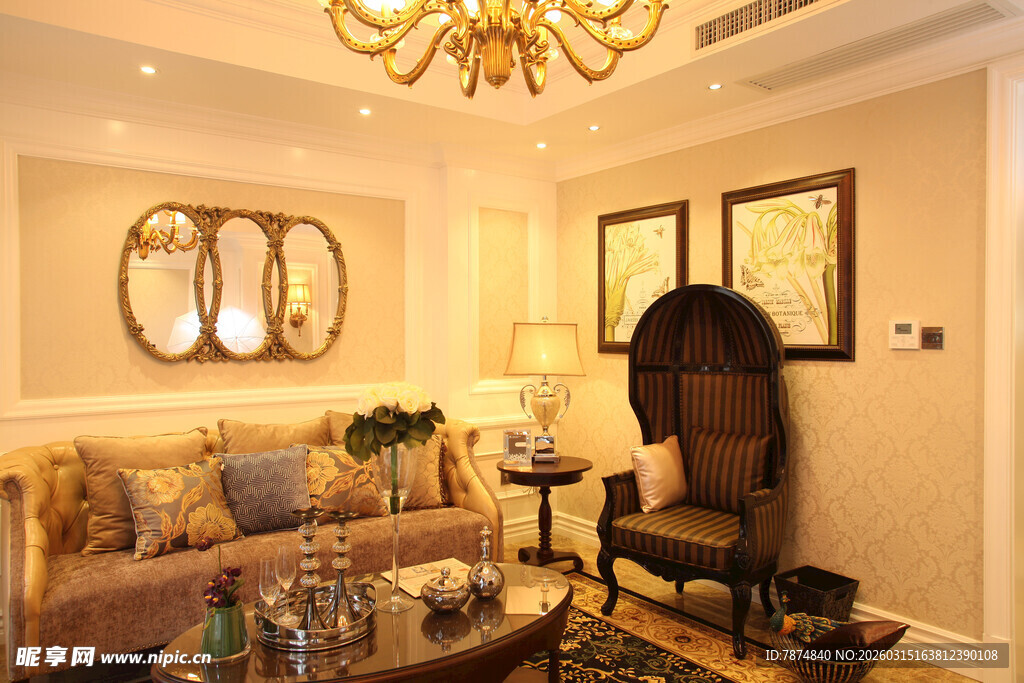 豪华客厅室内装饰展示