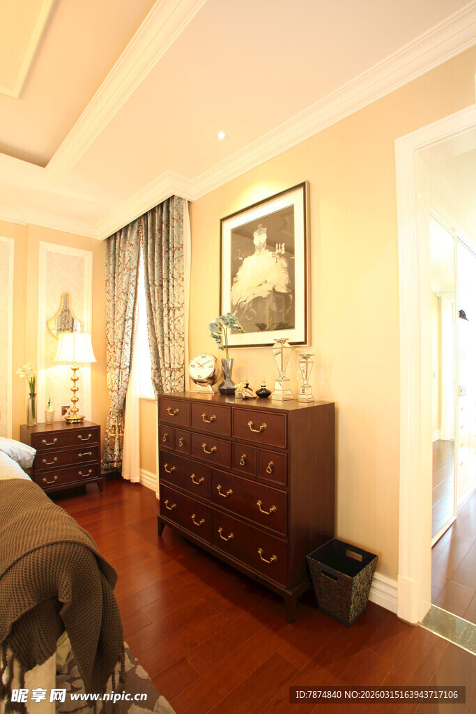 温馨典雅卧室室内场景