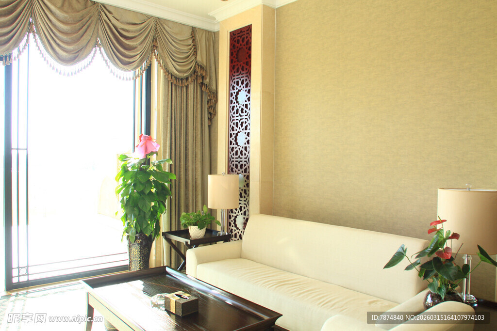 温馨客厅室内家居布置