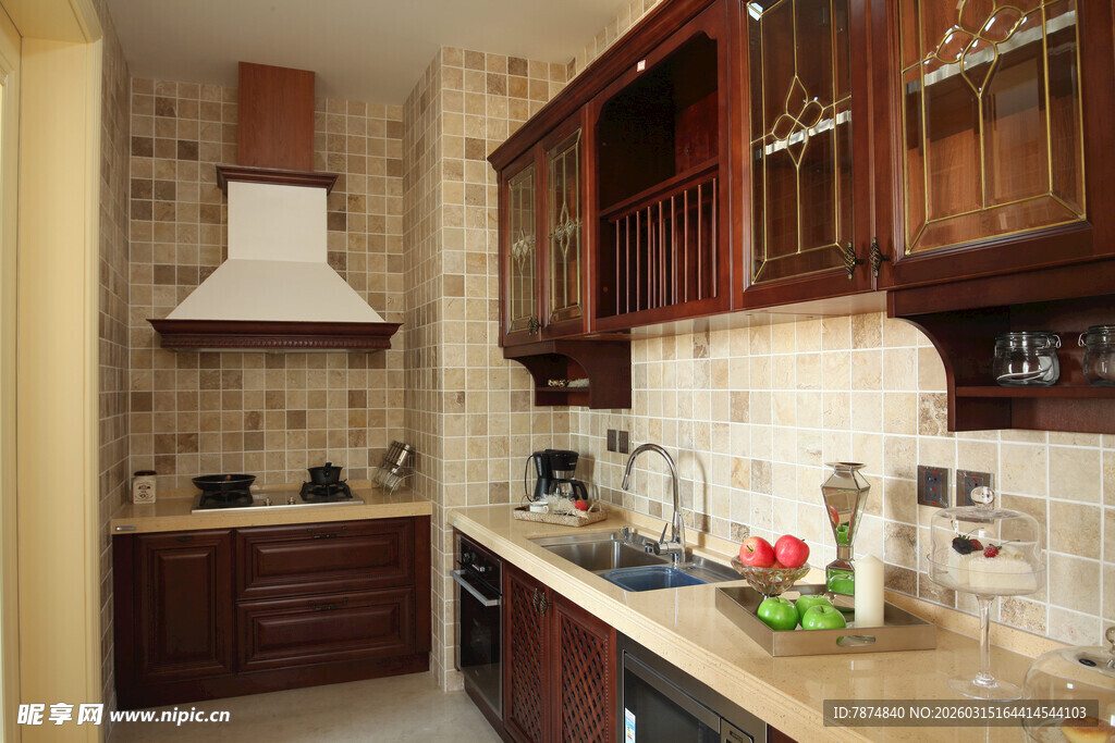 现代风格温馨厨房一角