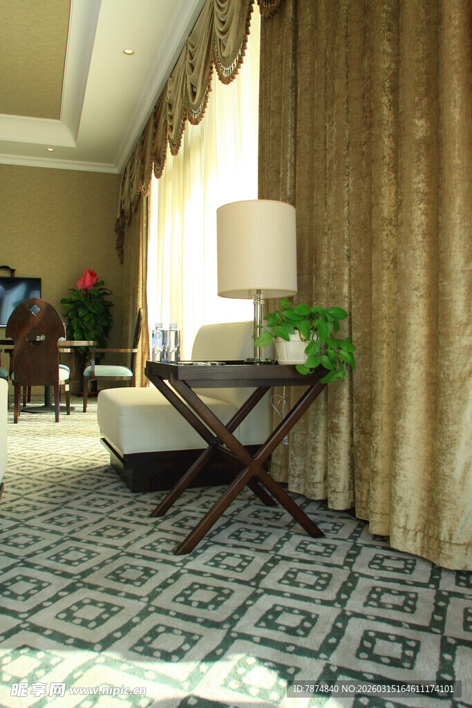 优雅客厅角落布置