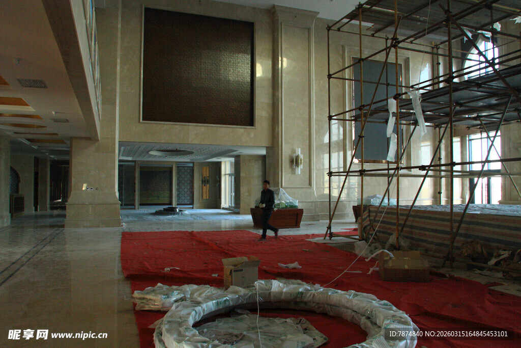 室内装修施工现场