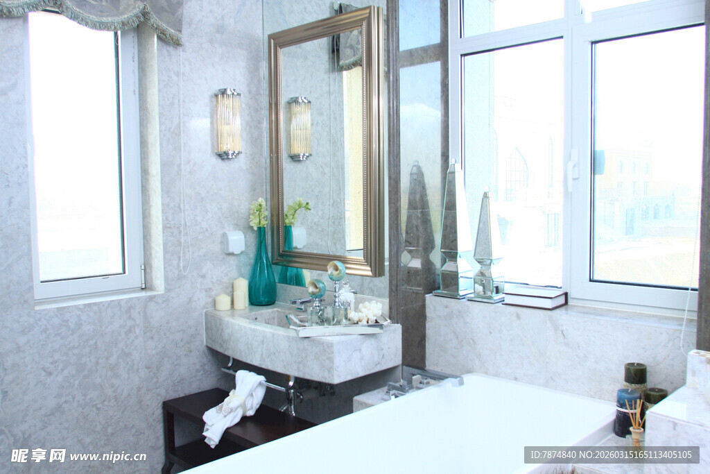 现代简约风浴室一角