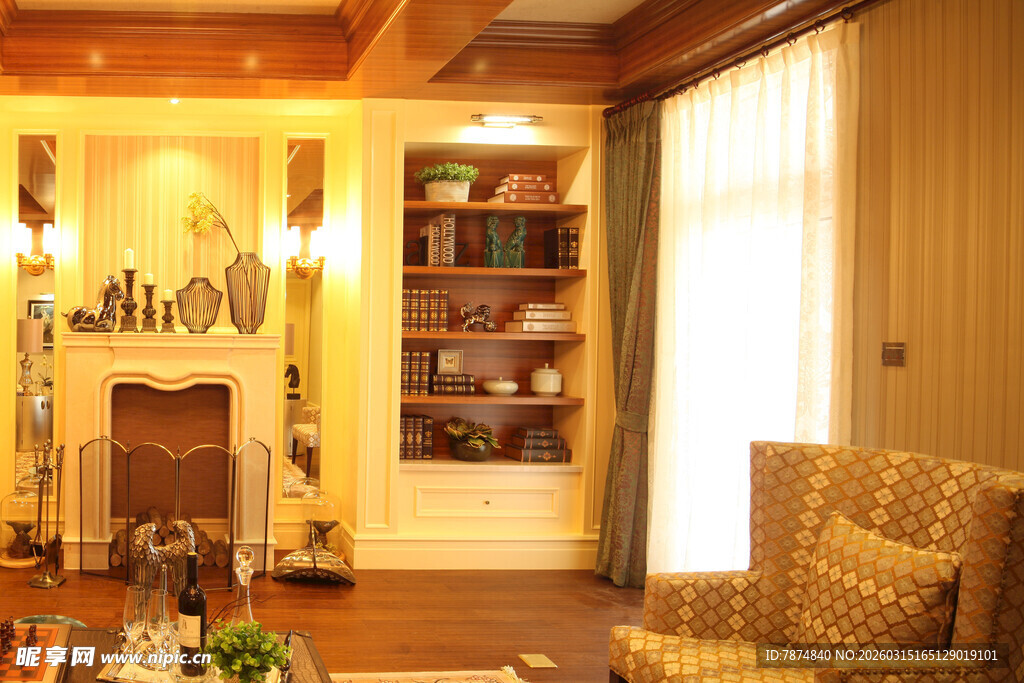 温馨典雅的客厅一角