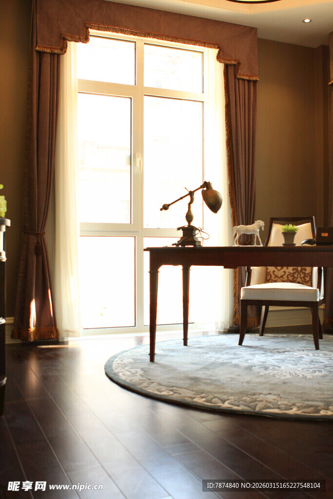 优雅书房室内温馨场景