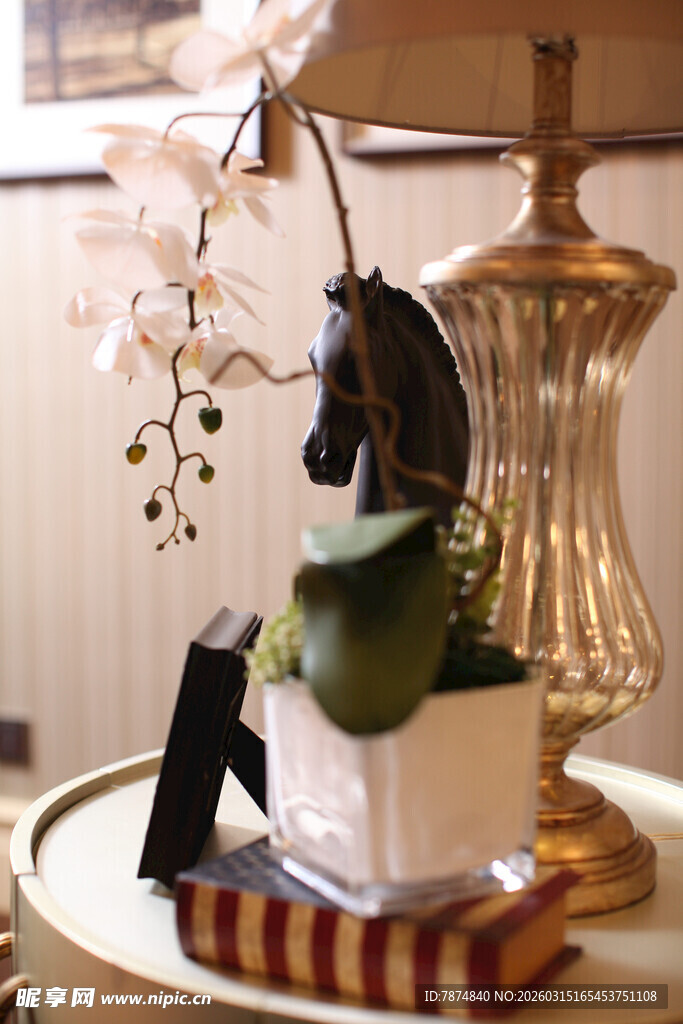 复古风马头摆件装饰桌景