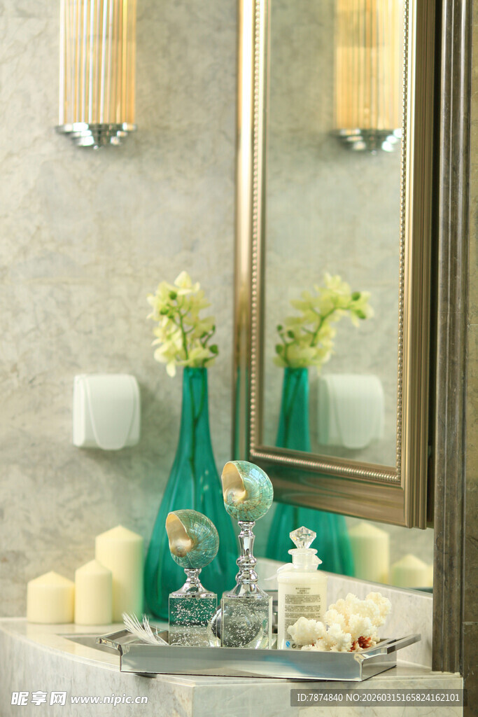 浴室精致摆件装饰场景