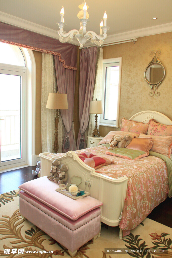 浪漫温馨的欧式风格卧室