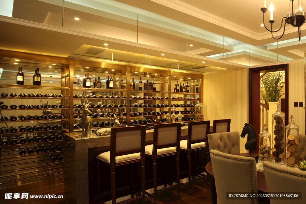 豪华酒窖内景展示