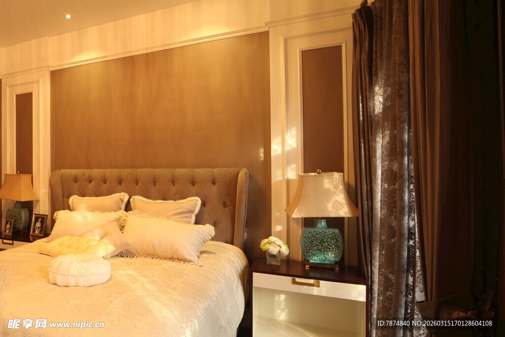 豪华卧室温馨舒适场景