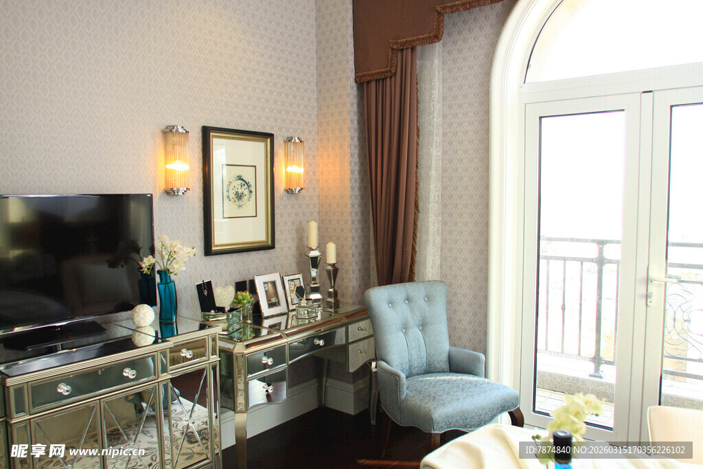 温馨现代风客厅一角