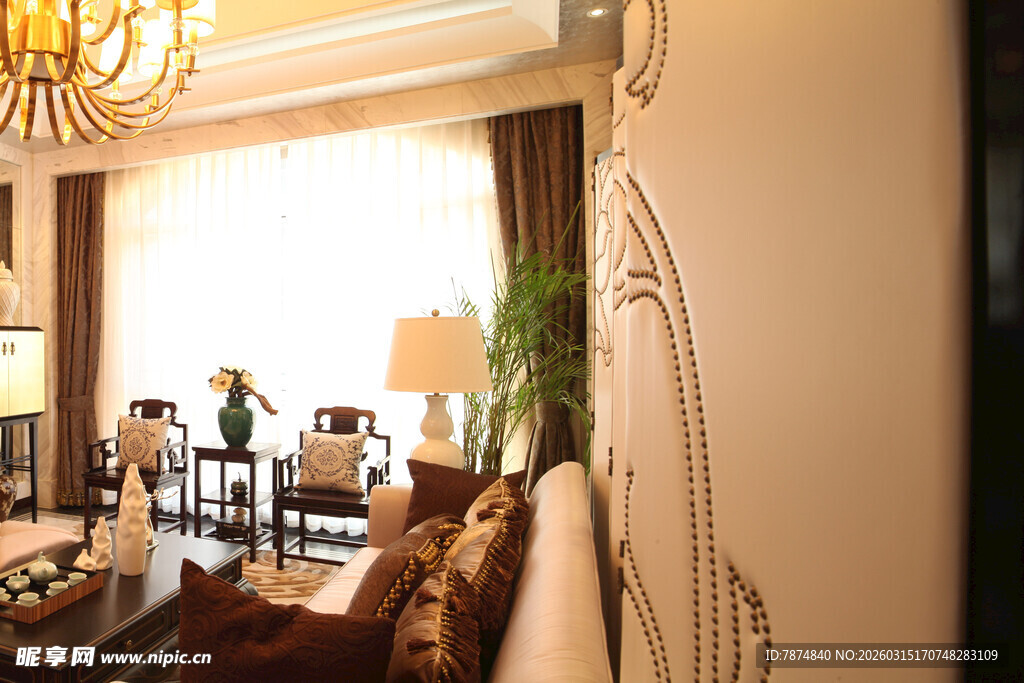 温馨客厅室内精美场景
