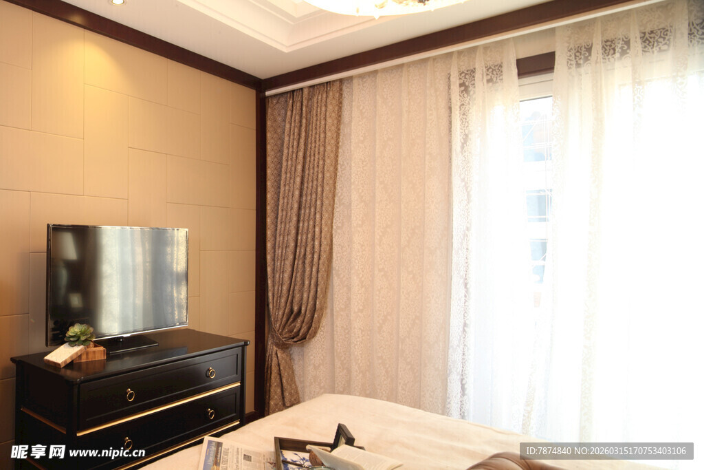 温馨卧室室内温馨场景