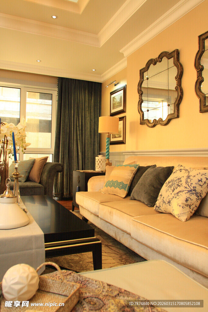 温馨现代风格客厅一角