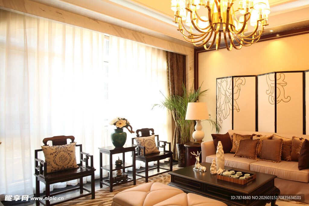 豪华客厅室内装饰展示