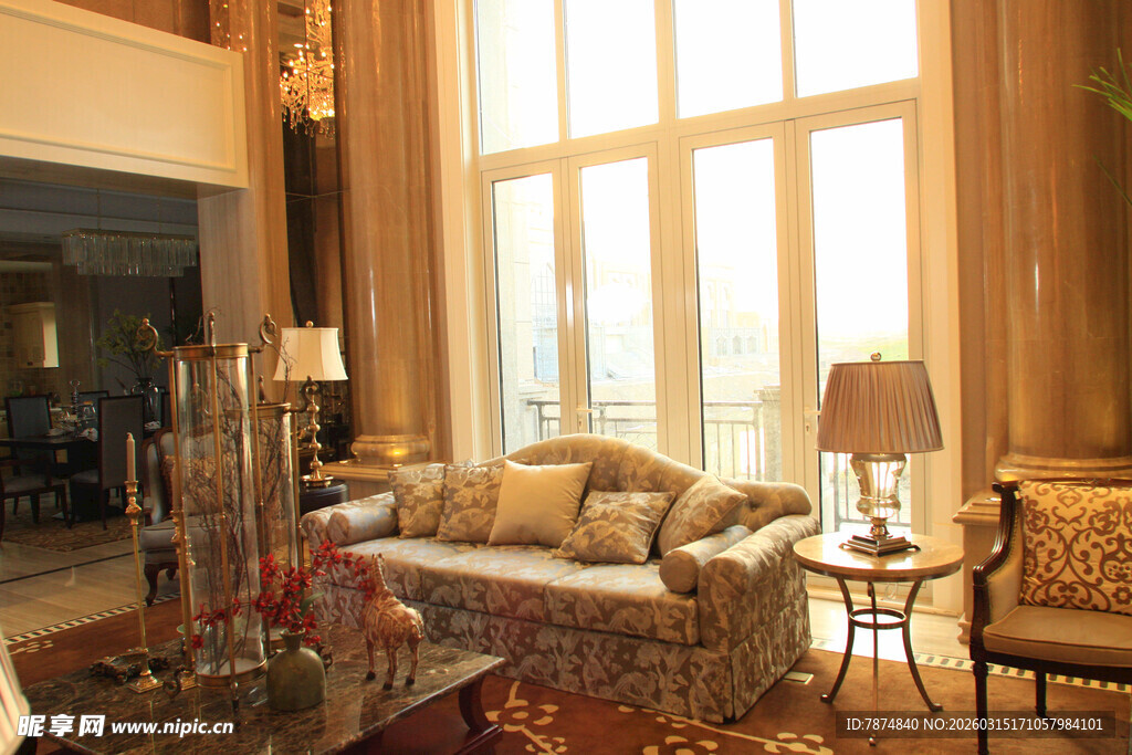 奢华欧式客厅室内装饰