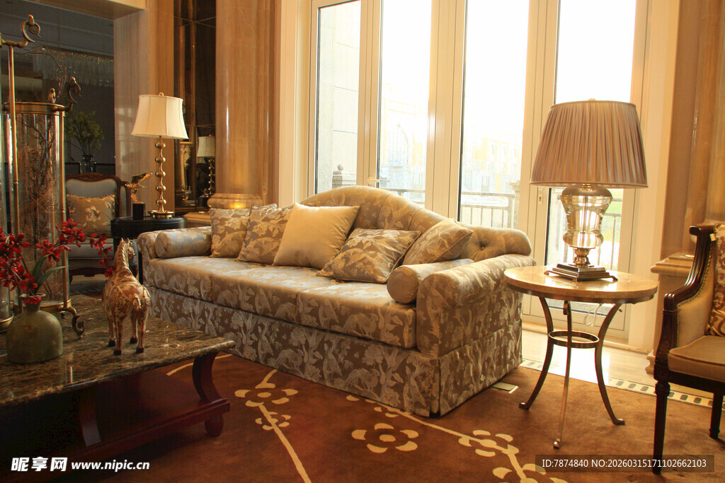 奢华欧式客厅家居场景