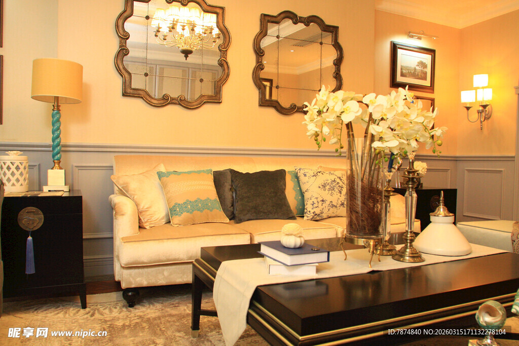 温馨典雅的客厅室内装饰