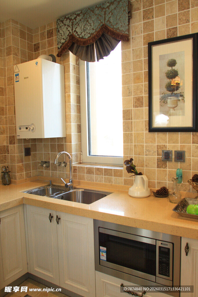 温馨简约风厨房一角