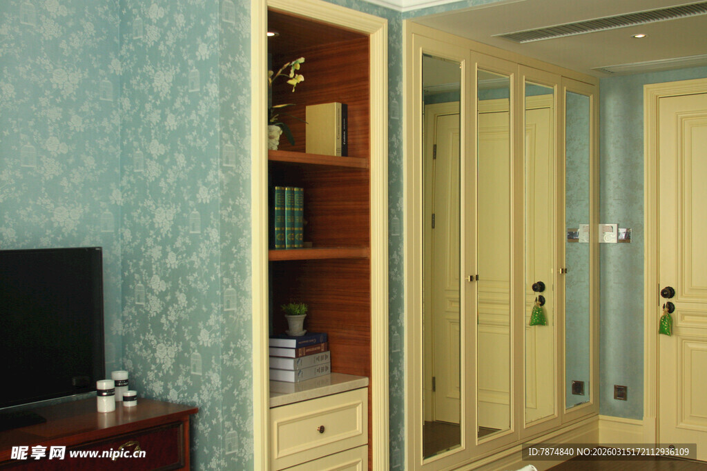 简约客厅与收纳柜设计