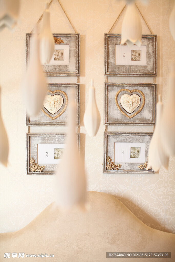 复古相框墙饰 温馨小物