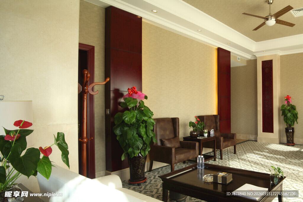 优雅厅堂中式家居布置