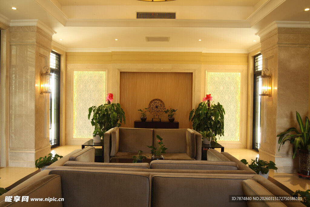 豪华典雅的室内休息空间