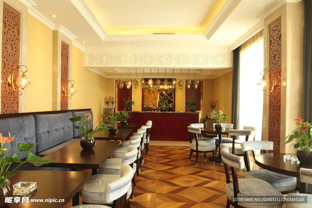 欧式典雅餐厅室内场景