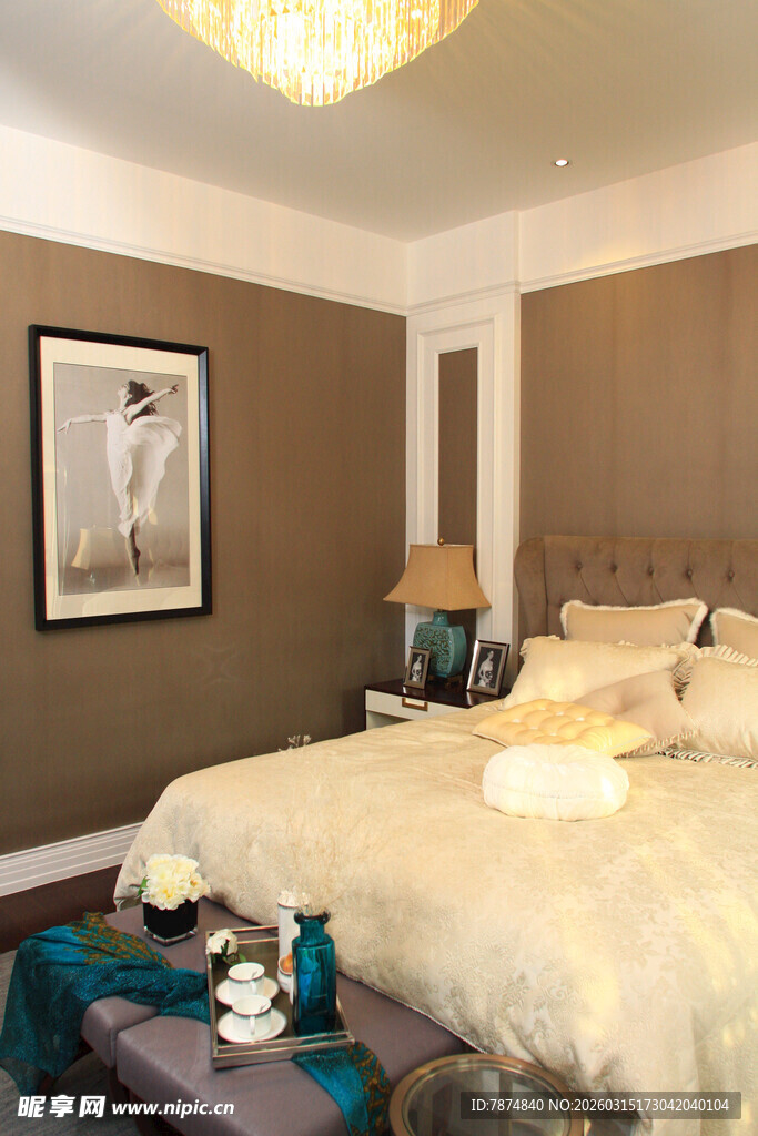 温馨卧室室内装饰场景