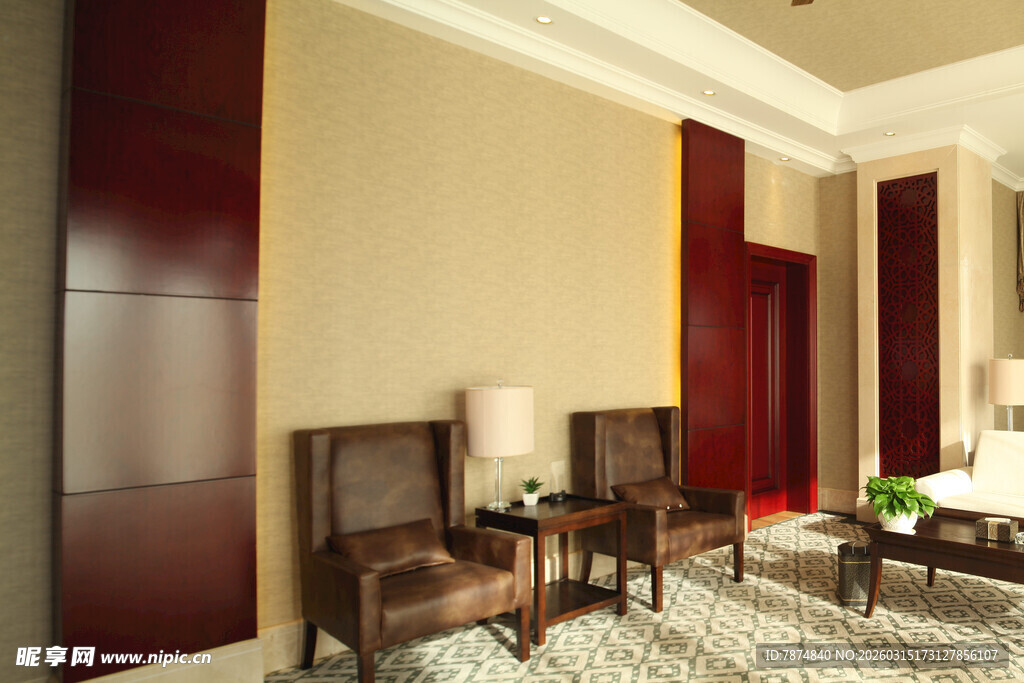 豪华典雅的室内休息空间