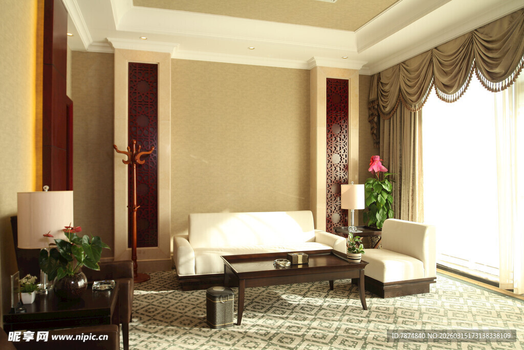 现代优雅客厅室内场景