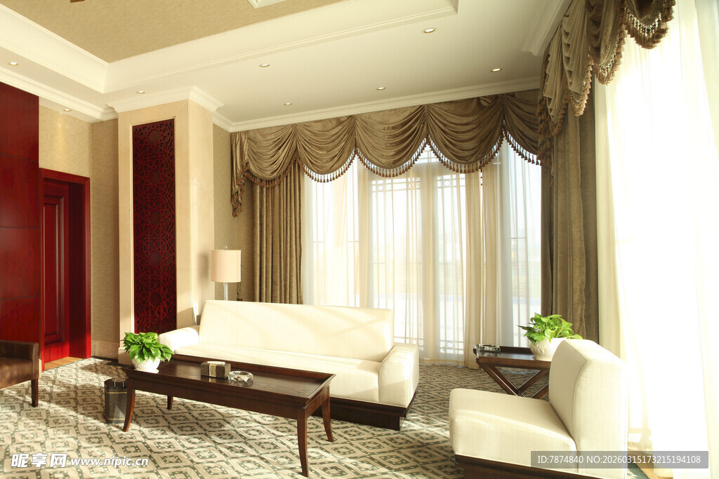 优雅客厅室内装饰效果图