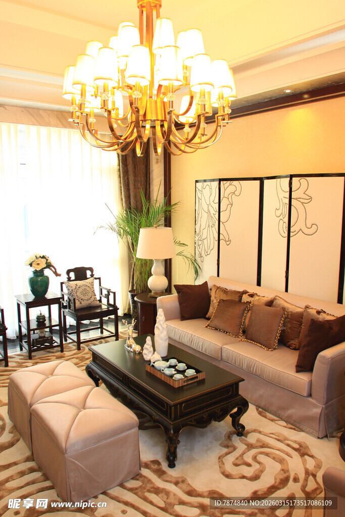 豪华客厅室内装饰展示