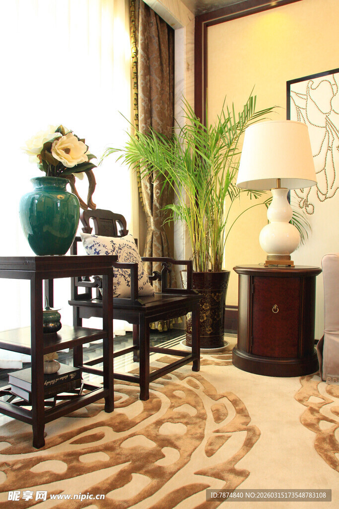 中式雅致家居一角