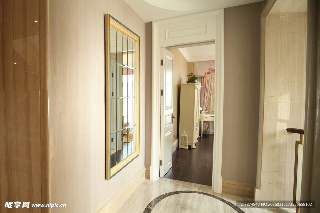 现代简约风格的室内走廊