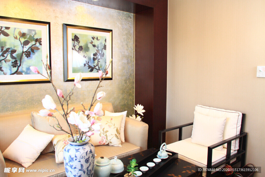 中式雅致客厅家居场景